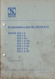 Sachs 502/1 alle Modelle Ersatzteilliste 6.1971