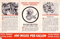 Sachs Motor bike US brochure ca. 1936