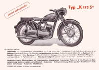 Preview: Hecker K 175S K 200 u. K 250Z Prospekt 1950er Jahre