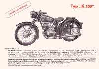 Preview: Hecker K 175S K 200 u. K 250Z Prospekt 1950er Jahre