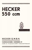 Hecker 550 ccm Prospekt ca. 1929