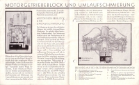 BMW Motorgetriebeblock u. Umlaufschmierung brochure 1930