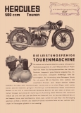 Hercules 500ccm Touren Prospekt 1935