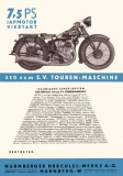 Hercules 350 + 500ccm models brochure 1932