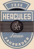 Hercules bicycle program ca. 1936