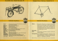 Hercules Fahrrad Programm ca. 1938