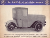 BMW 3-wheeler-lorry brochure 1933