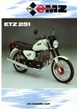 MZ ETZ 251 brochure 1989