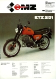 Preview: MZ ETZ 251 Prospekt 1989 Preview: MZ ETZ 251 Prospekt 1989