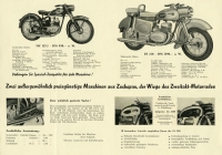 Preview: MZ 125/2, ES 250 und Simson 425S Prospekt ca. 1958