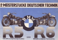 BMW R 5 + R 6 Prospekt 1937