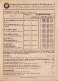 BMW pricelist Nr.63 2.1938