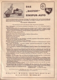 Preview: Bastert Einspurauto Prospekt 1951