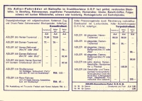 Adler bicycle pricelist 15.5.1935