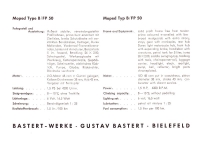 Preview: Bastert Moped B/FP 50 Prospekt ca. 1953