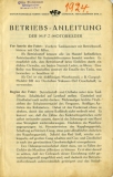 M.F.Z. Motorrad Bedienungsanleitung 1924