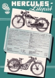 Hercules Motorfahrrad Liliput Prospekt 1937