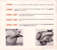 Pirol 200 scooter brochure ca. 1951