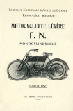 FN 1 Zylinder Motorrad Prospekt 1907