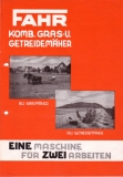 Fahr Komb. Gras- u. Getreidemäher Prospekt 1937