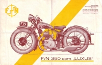 FN 350 ccm Luxus Prospekt 1930er Jahre