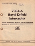 Royal Enfield 736c.c. Intercepter Test 1963