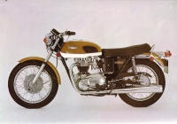 Preview: Triumph Bonneville 650 + Tiger 650 Prospekt ca. 1975