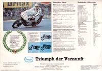 Preview: Triumph Trident 750 Prospekt ca. 1975
