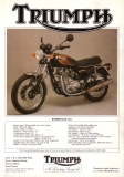 Triumph Bonneville UK Prospekt 1986