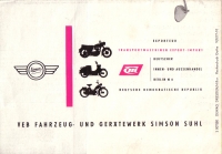 Preview: Simson Kleinroller KR 50 Prospekt 1960