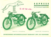 Express SL 107 and SDL 108 brochure ca. 1950