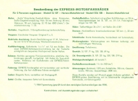 Preview: Express SL 107 und SDL 108 Prospekt ca. 1950 Preview: Express SL 107 und SDL 108 Prospekt ca. 1950
