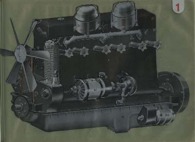 Preview: Henschel Diesel-Motor Lizenz Lanova Transart-Prospekt ca. 1940