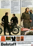 Belstaff motorcycle-cloth brochure ca. 1974