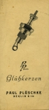 PP Glühkerzen Prospekt 1950er Jahre