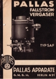 Pallas carburator Typ SAF 7.1937