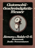 Preview: Siemens & Halske AG Roland Horn und Tacho Prospekt 1920er Jahre