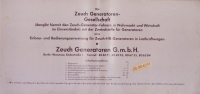 Zeuch Generator Prospekt ca. 1940