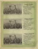 Gritzner bicycle brochure 1920s