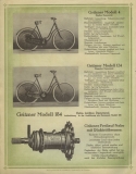 Gritzner Fahrrad Prospekt 1920er Jahre