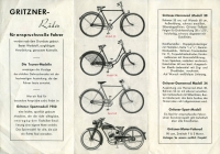 Gritzner bicycle and motorcycle brochure 1950