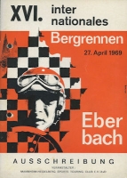Ausschreibung Bergrennen Eberbach 27.4.1969