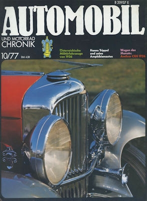 Automobil und Motorrad Chronik 1977 Heft 10