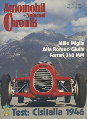 Automobil und Motorrad Chronik 1982 Heft 8