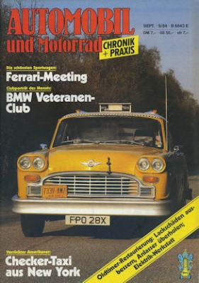 Automobil und Motorrad Chronik 1984 Heft 9