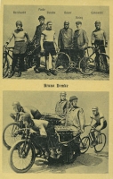 Postcard Bruno Demke, Steher-Rennfahrer ca. 1910