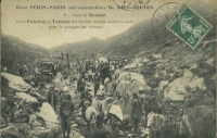 Ansichtskarte Nr. 3 Rennen Peking-Paris 1907