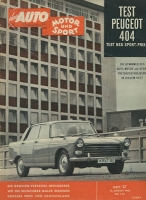 Auto, Motor & Sport 1960 Heft 17