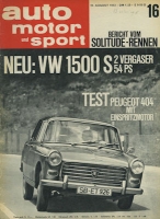 Auto, Motor & Sport 1963 Heft 16