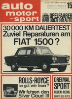 Auto, Motor & Sport 1964 Heft 15